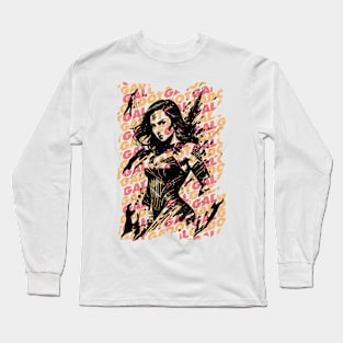 Gal Gadot Comic style anime design by ironpalette Long Sleeve T-Shirt